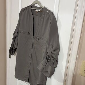 Calvin Klein Gray Button Down Shirt
